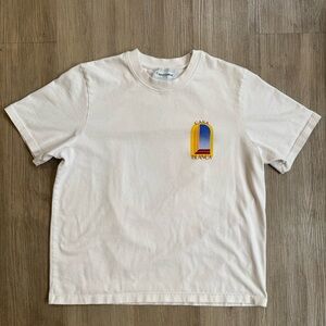 Casablanca White Graphic Tee